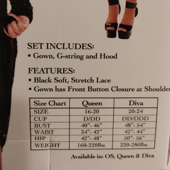 Lace Fantasy Dress - Queen Size - Picture 7 of 7